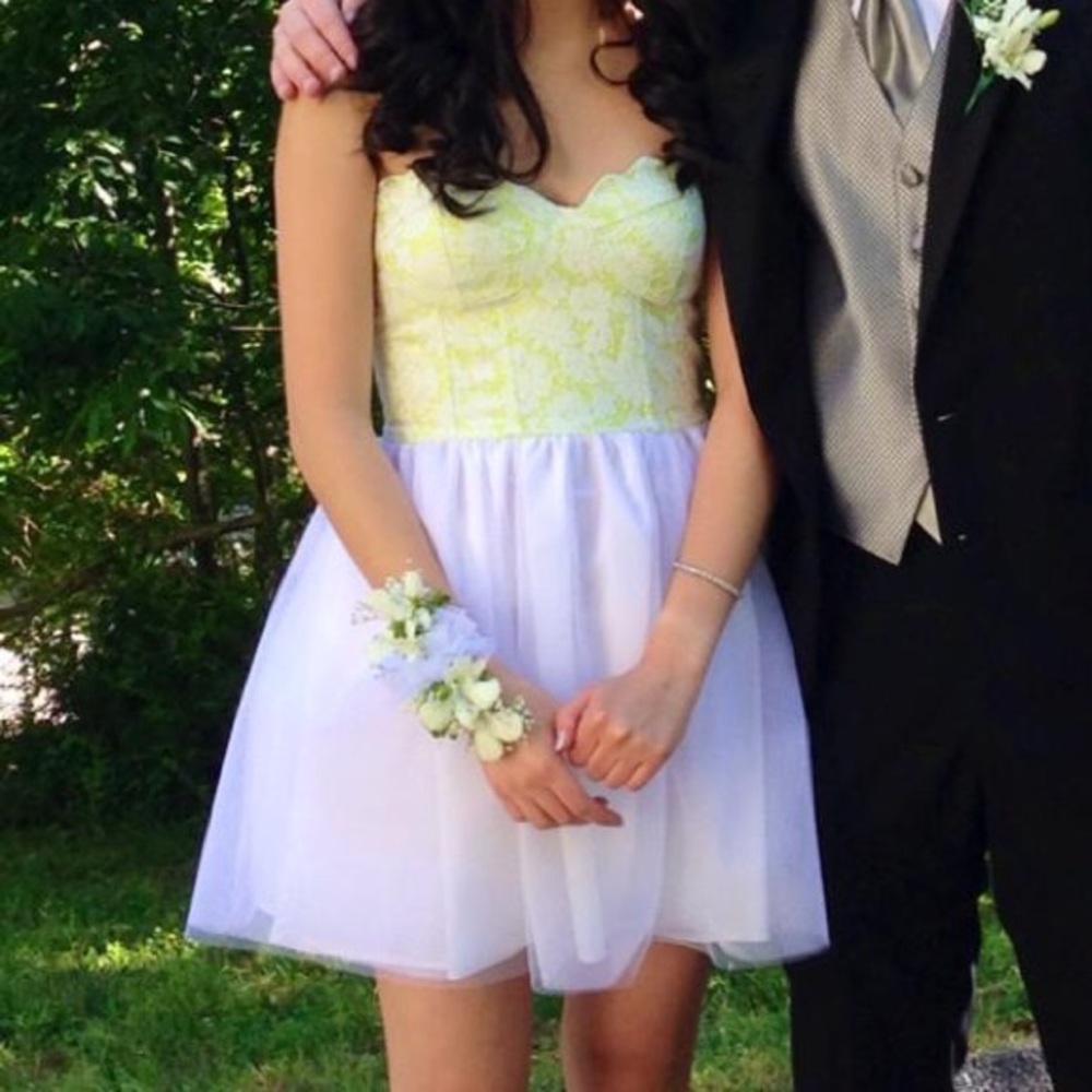 Strapless prom dress